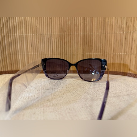 Bebe Women's Sunglasses in Black and Purple, NWOT - Picture 3 of 6